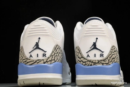 3 WHITE RETRO AIR JORDAN “UNC” 0823